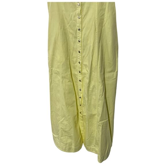 FREE PEOPLE WOMENS SIZE LARGE JUST JILL MAXI DRESS YELLOW BOHO NEW - Picture 8 of 13